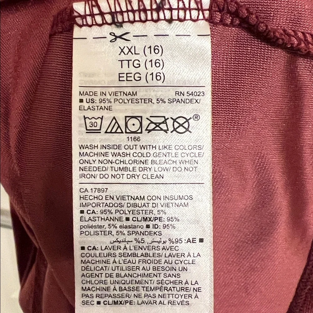Old Navy Velvet Dress in Burgundy, Girls‎ Size XXL (16)